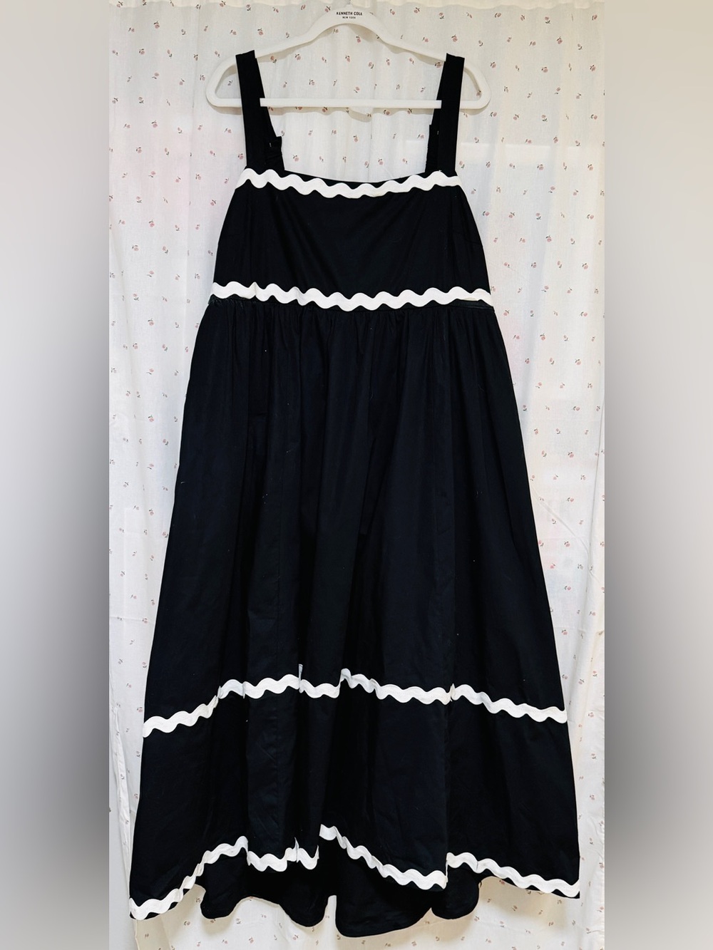 Torrid Belle Isle High Low Black Maxi Dress with White Rickrack Trim 2x